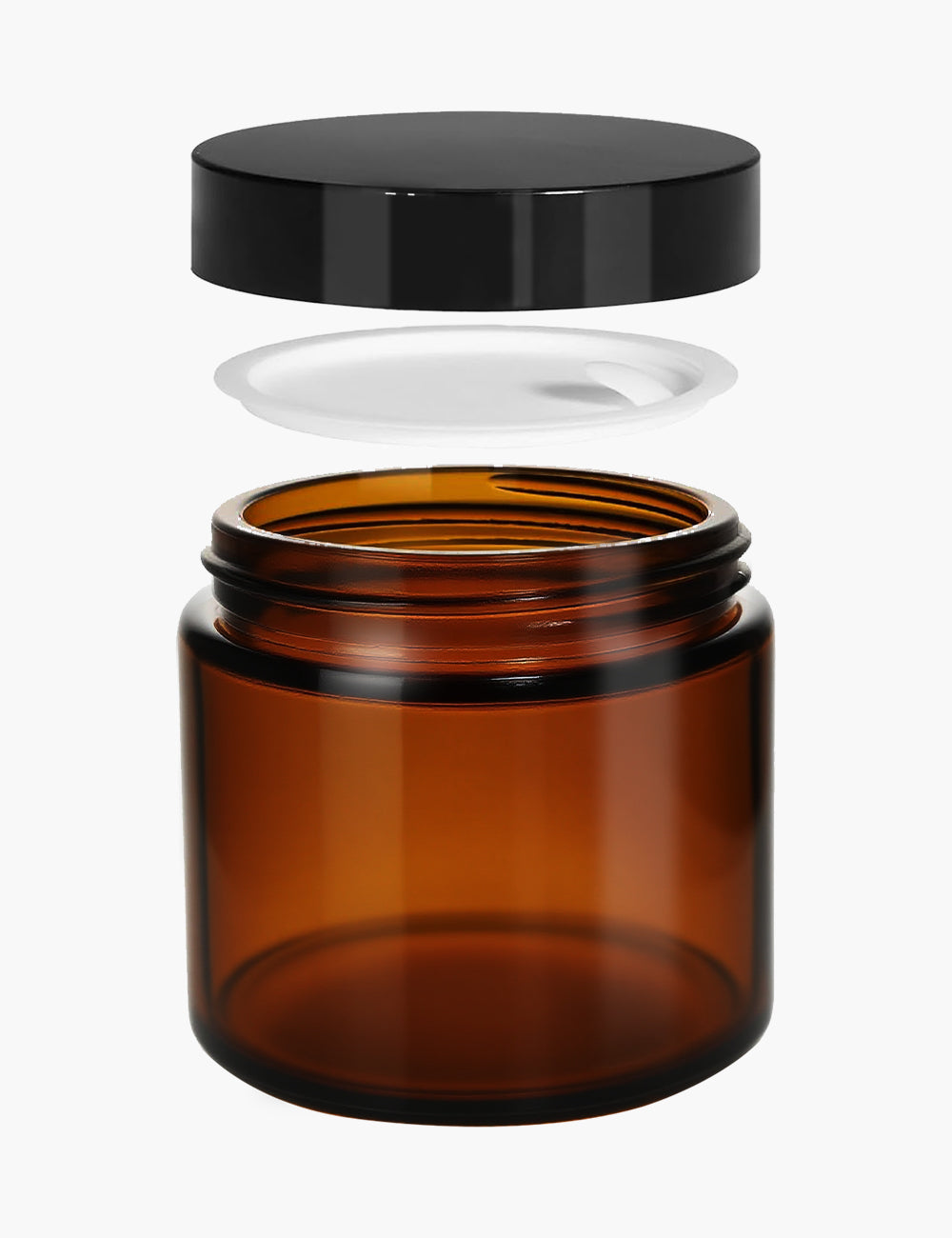 4oz Amber Glass Jars with Lids – 我的商店
